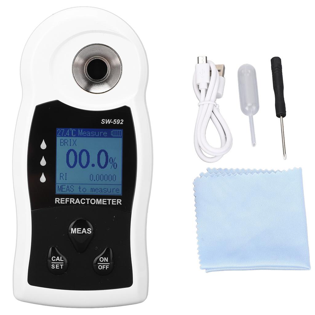 Digital Sugar Refractometer 0‑32percent  Sugar Content Measurement Tool Auto Temperature Compensation Fruit Sweetness