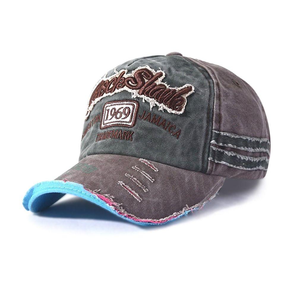 Men Women WASHED DENIM Vintage Baseball Hats Distressed Faded Cap Embroidery Baseball Caps Sunscreen Hats