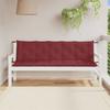 Garden Bench Cushions 2 Pcs. Melange Burgundy 180 X 50 X 7 Cm Fabric