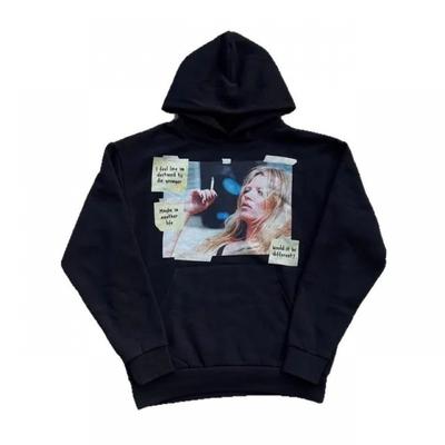 Y2K Grafisk Print Hættetrøje Oversized Sweatshirt Unisex Streetwear Langærmet Pullover Kvinder Mænd