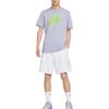 Nike T Shirts Men's Gray Crew Neck Moderate FB9820-519