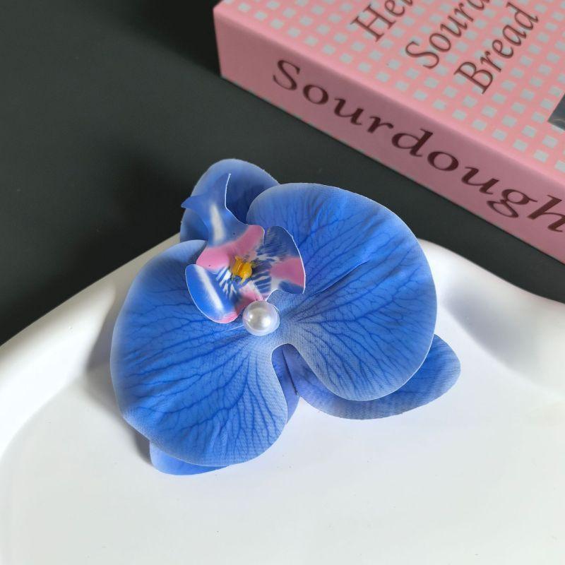 Sweet Phalaenopsis Hair Clip Women's Vacation Versatile Side Clip Artificial Flower Hair Accessories