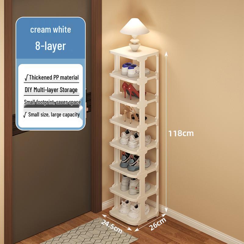 Multi-layer Shoe Rack for Narrow Entrances - Compact Indoor Storage for Dorms & Rental Homes