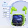 Air Max Transparente Bluetooth-Ohrhörer: Kabellose In-Ear TWS mit Touchscreen-Display & Noise Cancelling für Gaming