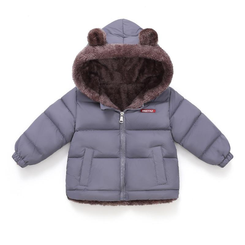 Autumn and Winter New Children's Down Cotton Clothes, Boys and Girls, Medium and Small Children's Cotton Clothes, and Fleece Warm Cotton Jackets