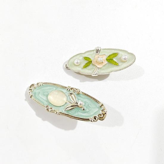 Hairpin Imitation Pearl Decor Enamel Small Hair Organizer Clip Side Bang Hair Pin Decorative Hair Accessories