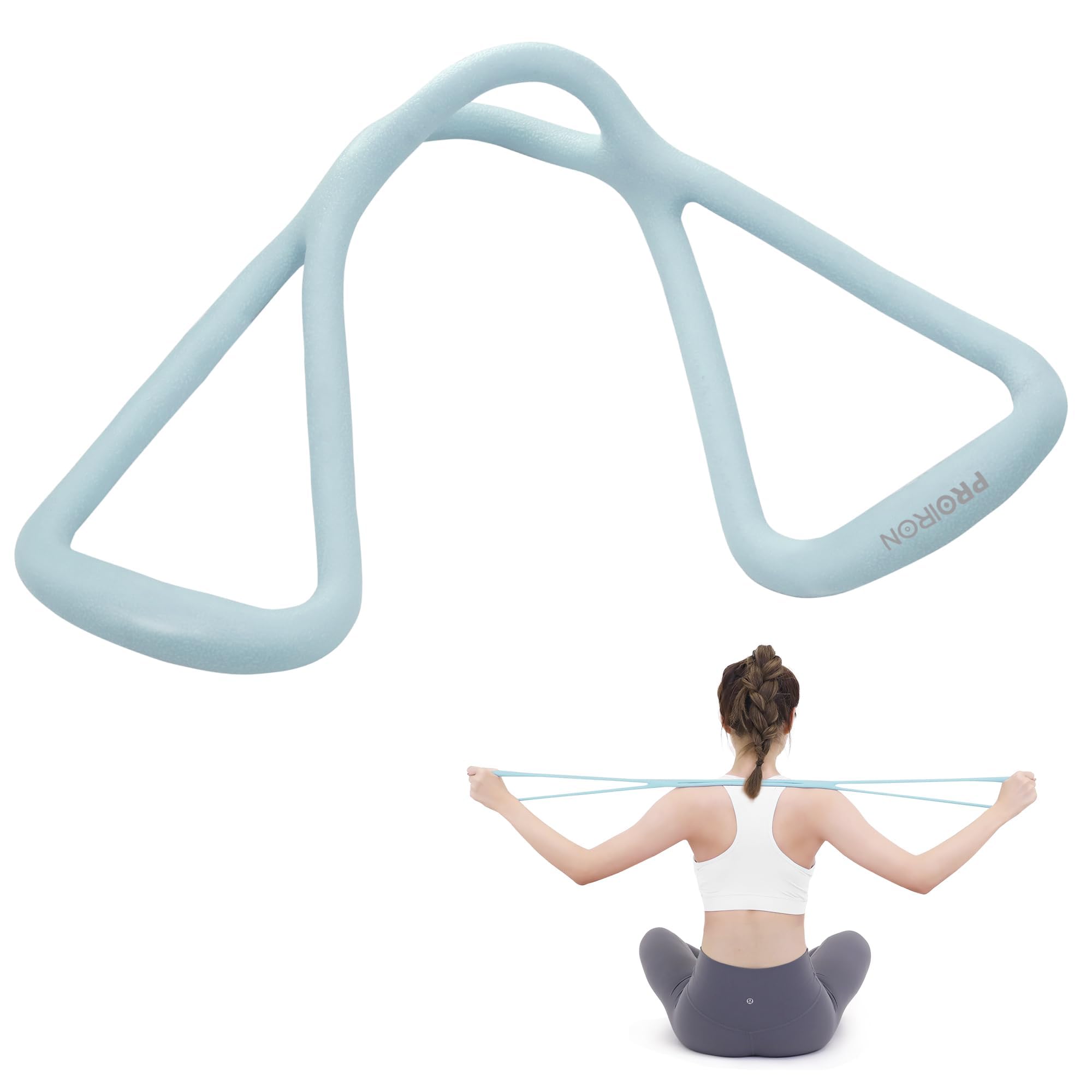 

PROIRON Stretch Fitness Exercise Prevents Shoulder Optimal for Scapula and Back Flexible TPR Prevents Shoulder Corrects Strengthens Corrects and Great синий