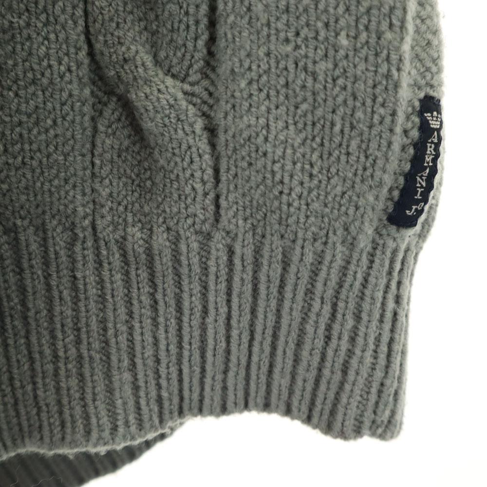 ARMANI JEANS wool blend Long sleeve Loop shawl collar knit cardigan 4 Women Used