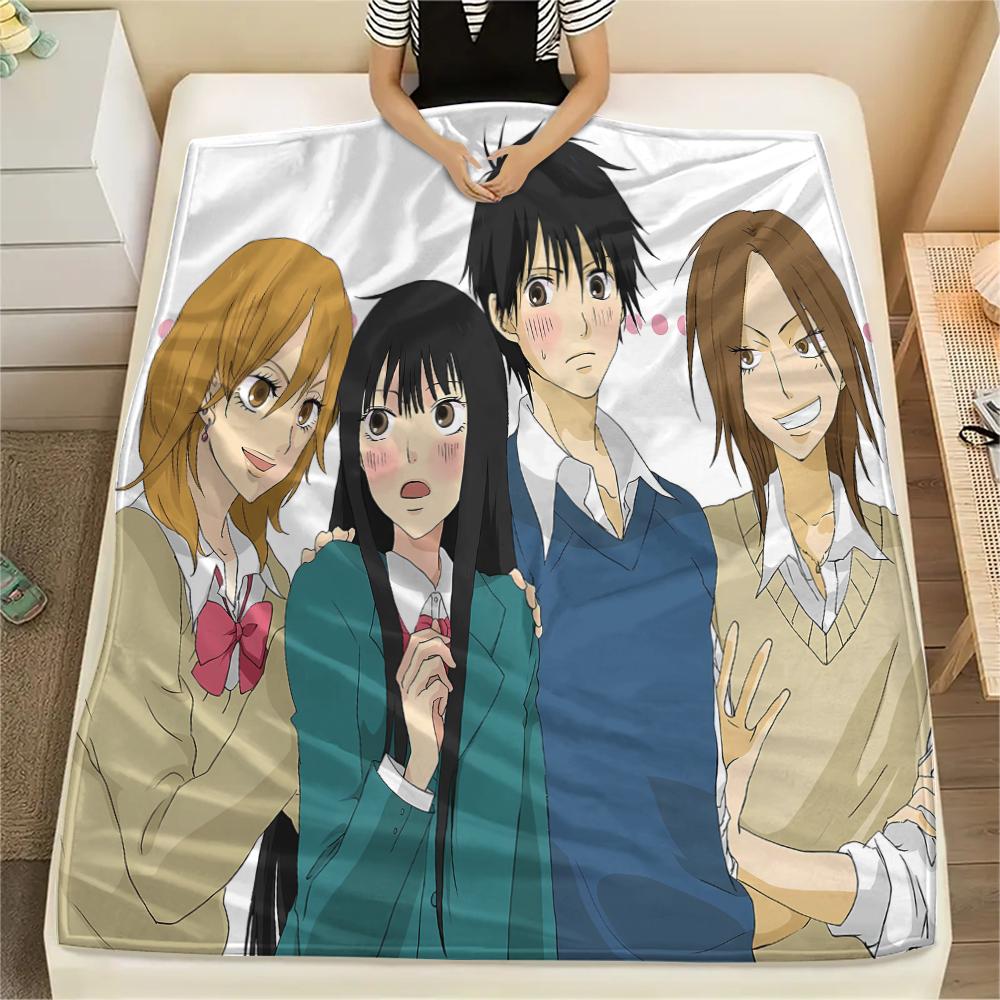 

1PC Kimi Ni Todoke Print Flannel Blanket, High quality All Seasons, Home Decor, Warmth and Comfort, Perfect for Christmas Gifts 80cm x 120cm