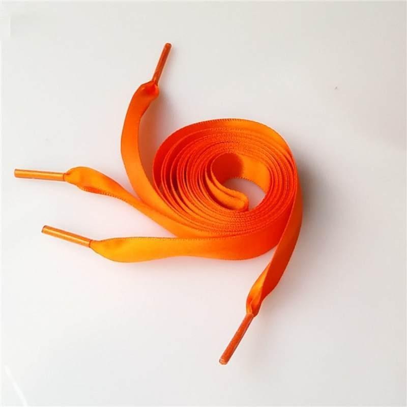 Ribbon Polyester Double Satin Wide Flat Shoelace Candy Color Fashion Various
