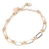 Fashionable Choker Necklace Hip Hop Geometric Pattern Alloy Necklace Clothes Accessory