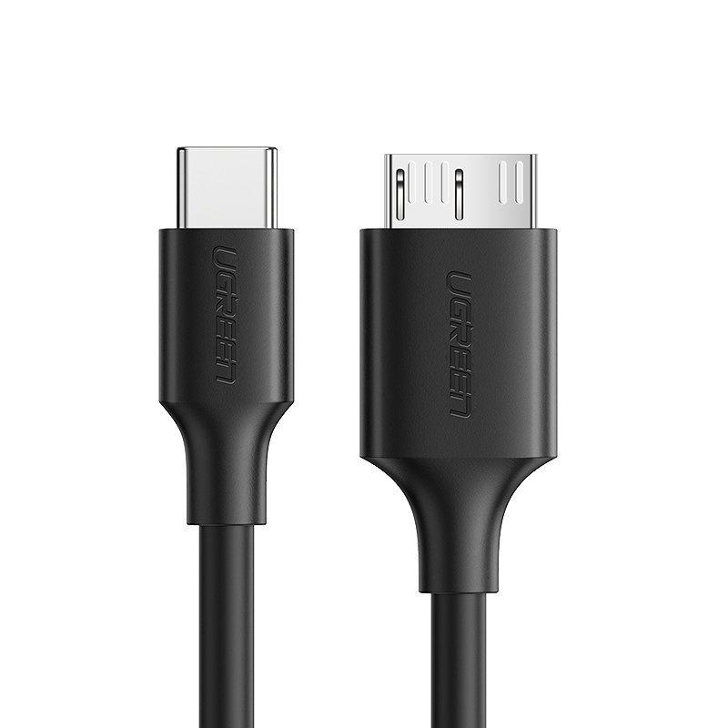 Ugreen 1m USB-C To Micro USB-B 3.0 High-Speed Data Transfer Cable, Model US312 20103 - Black