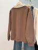 Women's Retro Korean Style Half-Zip Polo Collar Sweatshirt - Early Autumn 2025 Collection