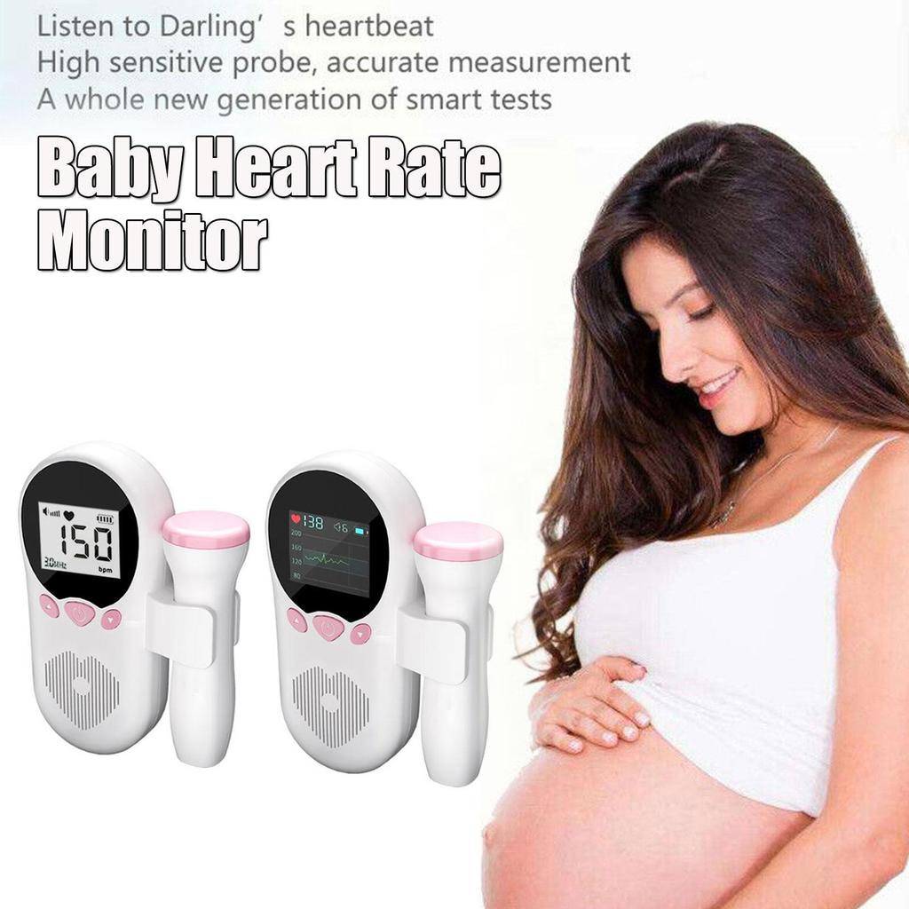 Baby Heart Rate Monitor Home Pregnancy Display Baby Sound Detector