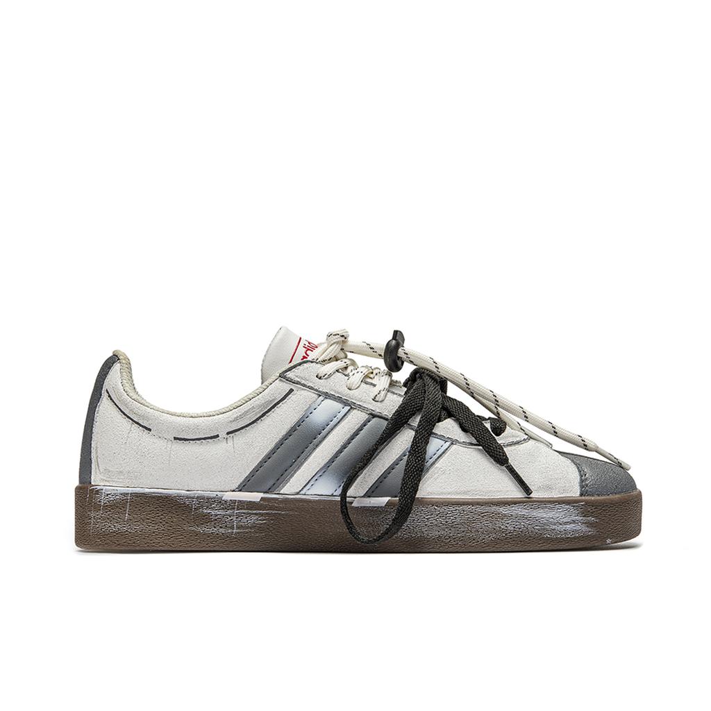 Adidas VL COURT 2.0 Da Vinci, Box, Black Cat Low top Skateboard Shoes Unisex Gray Brown HQ1802(TeamM-S-BOX)