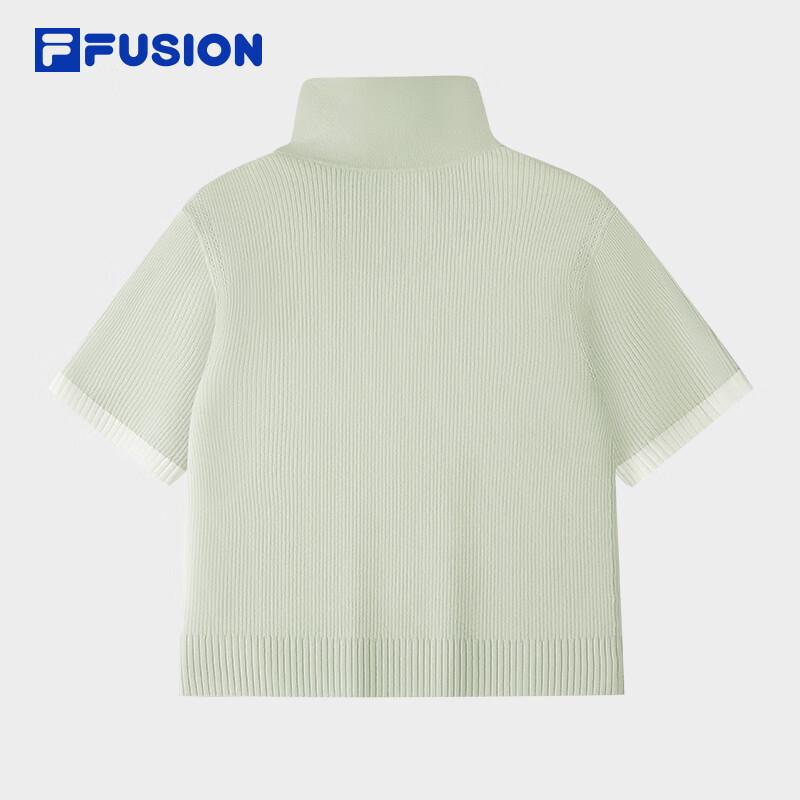 Fila Women's 2026 Summer Slim-Fit Stand Collar Knit Top
