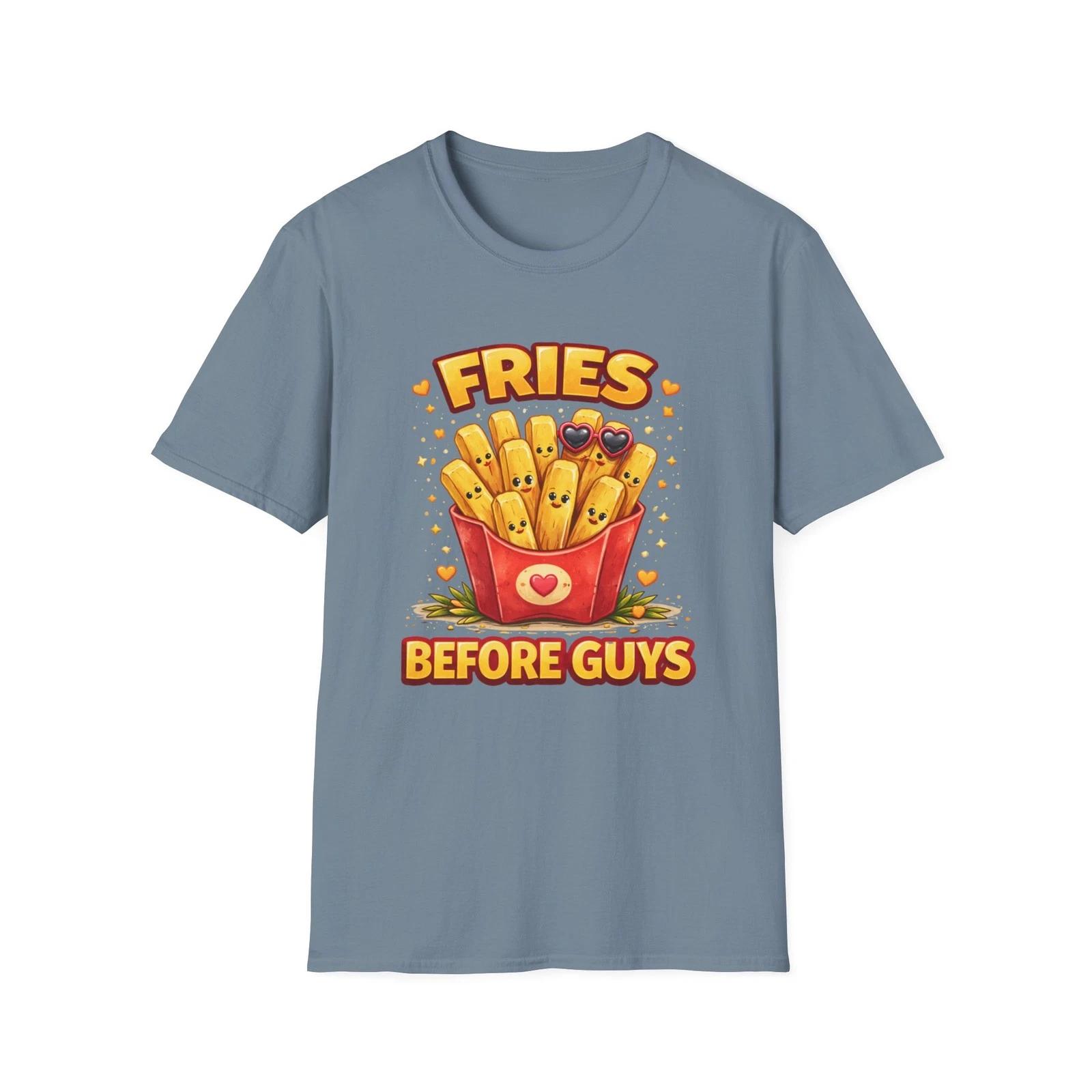 Fries Before Guys Children s Children s T  Children s T-shirt | Cute Kawaii French Fries Funny Tee 140