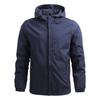 Men's Spring & Autumn Casual Hooded Baseball Jacket - Fashionable, Simple, Reversible.