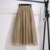 New Fairy Half-Skirt Summer High Waist Misty Cloud Chiffon Patchwork Cute Age-Reducing Half-Skirt