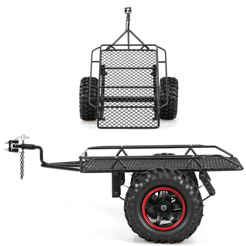 Model Car Metal Mobile Trailer for Car Toy Upgrade Accessories for 1/10 Model Car