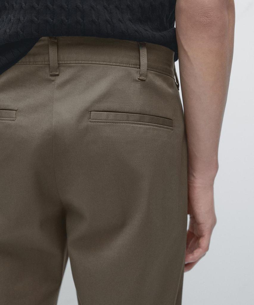 Masimodutti Cotton Blend Slim Fit Pants