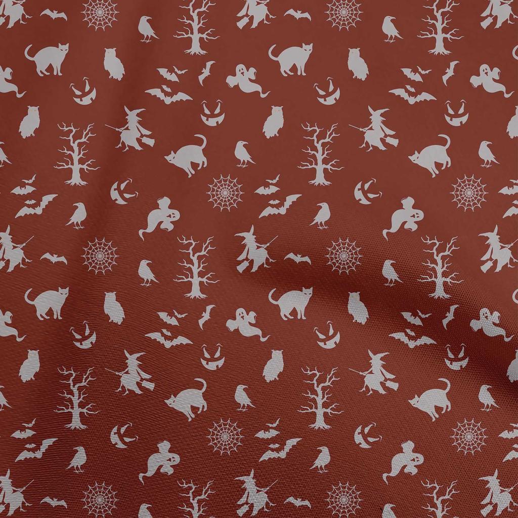 oneOone Cotton Flex Dusty Green Fabric Halloween Diy Clothing Quilting Fabric Print Fabric By Yard 40 Inch