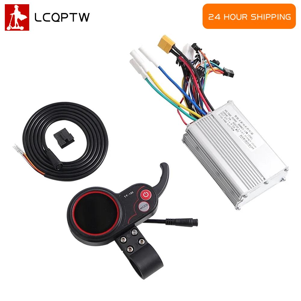 48V 20A 25A Bürstenloser Motor Sinuswelle TF-100 LCD-Display 6-Pin Universeller Controller Gasgriff-Kit Für kugoo M4 Elektroroller
