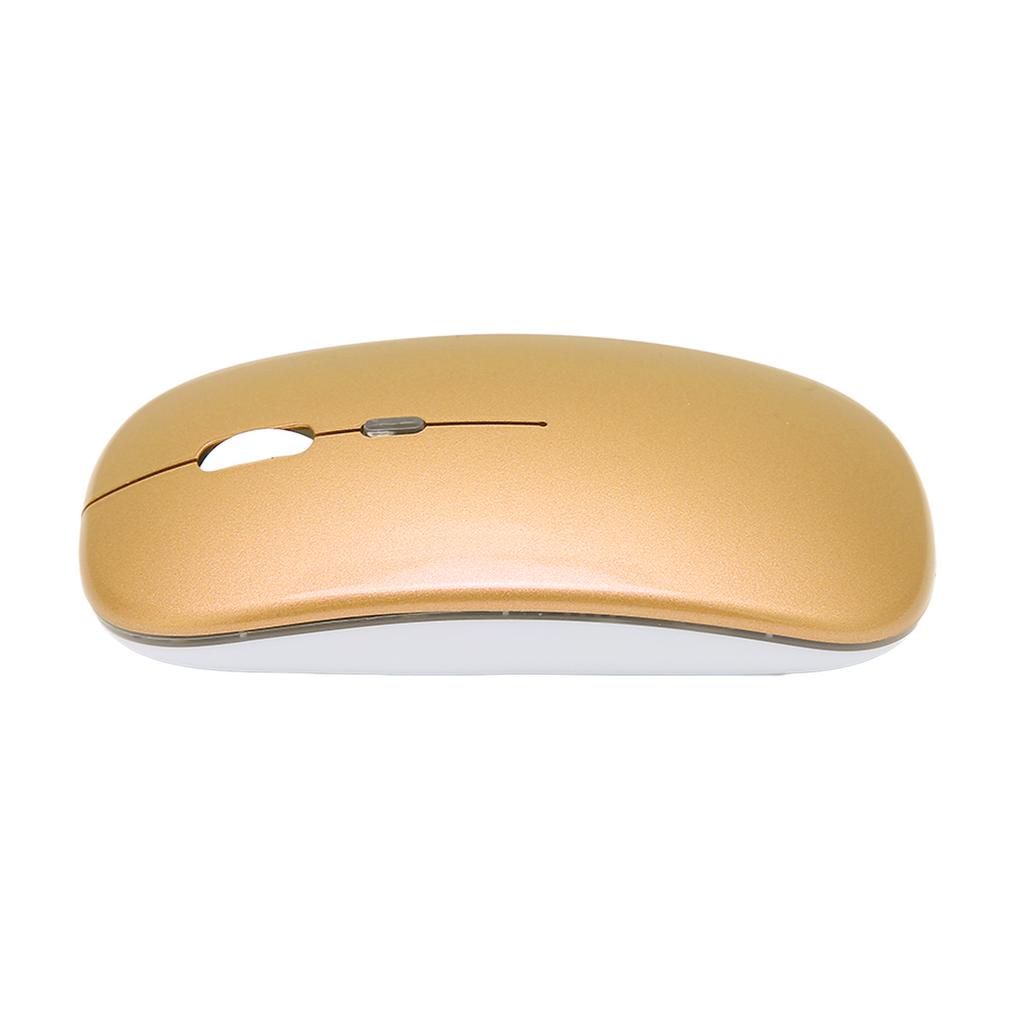 2.4G Wireless Mouse Ultrathin Chargeable Mute 1600DPI Color Backlight Game Mouse with 2.4G Receiver