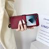 For Samsung Z Flip 7 FE  Leather Finger Ring Bracket Phone Case for Galaxy Z Flip 7 6 5 4 3 3in1 Hinge Protection Cover