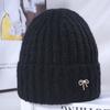 Lady BrandNew ColdSeason Warm Knitted Hat Korean Versatile Big Head Circumference Showing Face Small Windproof Ear Protection Wool Hat