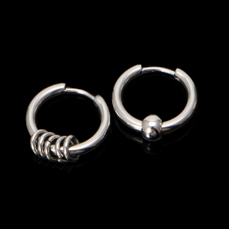 Cheap 8mm20mm Titanium Steel Circle Hoop Earring Cartilage Helix