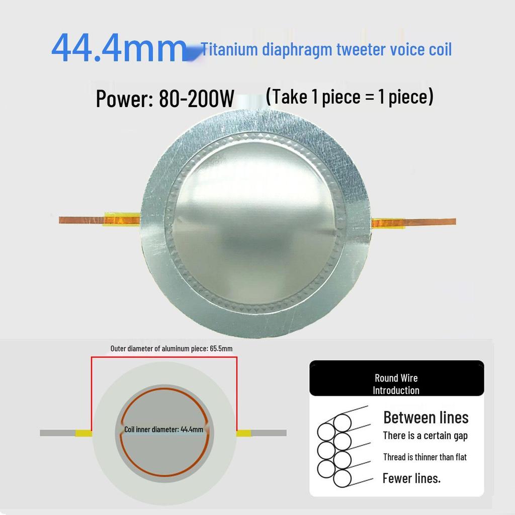 High-Frequency Voice Coil Diaphragm Repair Parts: 25-75 Core Round Flat Wire