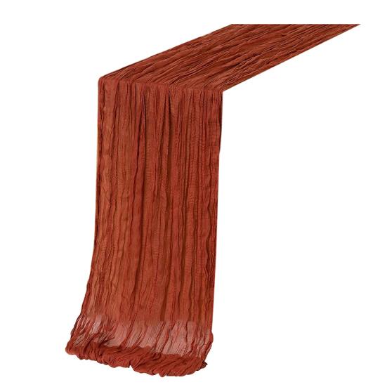 Table Flag Solid Color Pleated Design Bohemia Style Wedding Table Runner Special Events Wedding Decoration