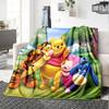 1pc Winnie Pooh Tigger flannel Blanket for Super Soft Cute Comfort Blanket for Travel Bedding Couch Sofa Blanket Y73048