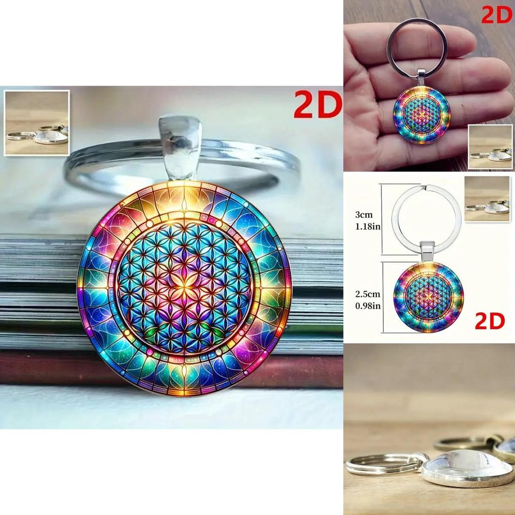 Kaleidoscope Keychain Jewelry Zinc Alloy Multifunctional Gift For Family Friends
