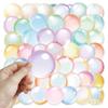50Pcs/Set Watercolor Bubbles PET Stickers Waterproof DIY Fashion Doodle Decals Stickers