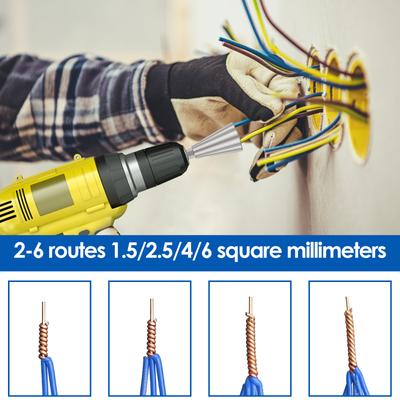 2/4PCS Wire Twisting Tool Quickly Twister Electrician Artifact for Power Drill Drivers Twisted Connector Cable Device Multi-tool
