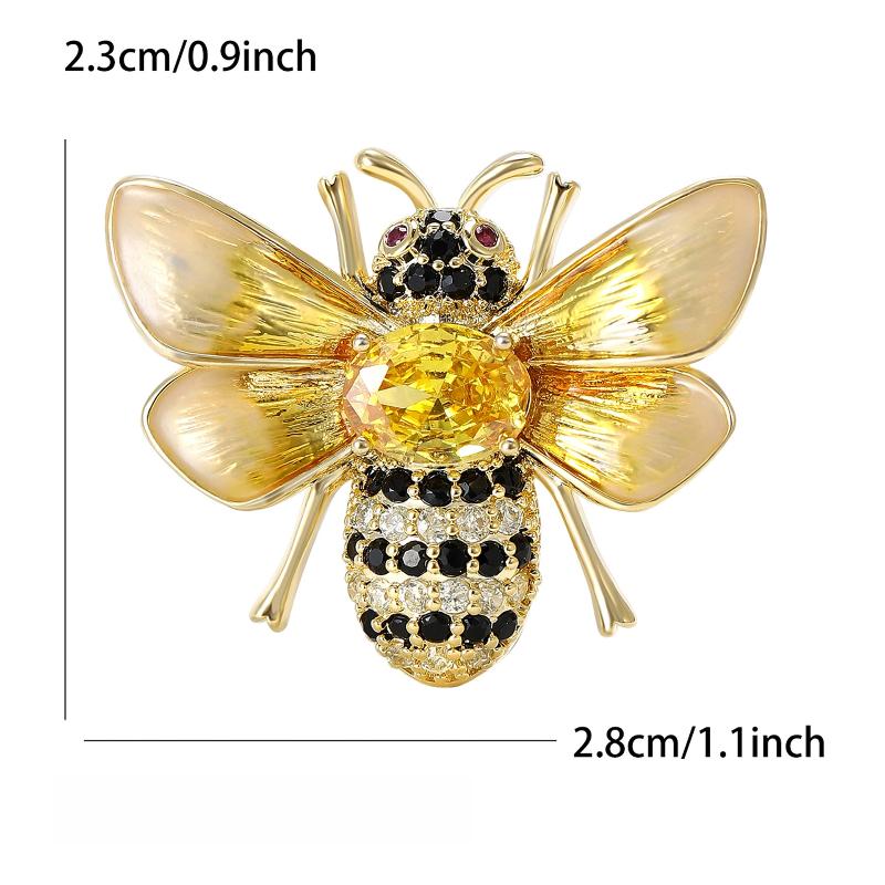1 ks Všestranný klopový odznak Oblečení Doplňky Dámský Lehký Luxusní Design Elegantní Mikro Vykládaný Zirkon Růžová Brož