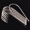 100pcs High Carbon Steel Barbed Fishing Hooks with Ringed Shank, Double Back, Long Shank, Straight Eye for Sea Fishing