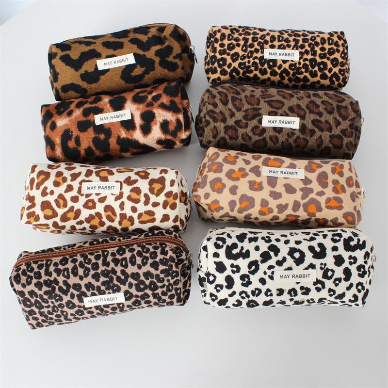 Cute Corduroy Makeup Bags Pencil Case Solid Color Pen Bag Pouch Gift for Girls School Office Stationery Organizer Supplies