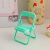 1PC Creative Folding Chair Desktop Phone Holder Macaron Decorative Cute Ornament Portable Lazy Holder