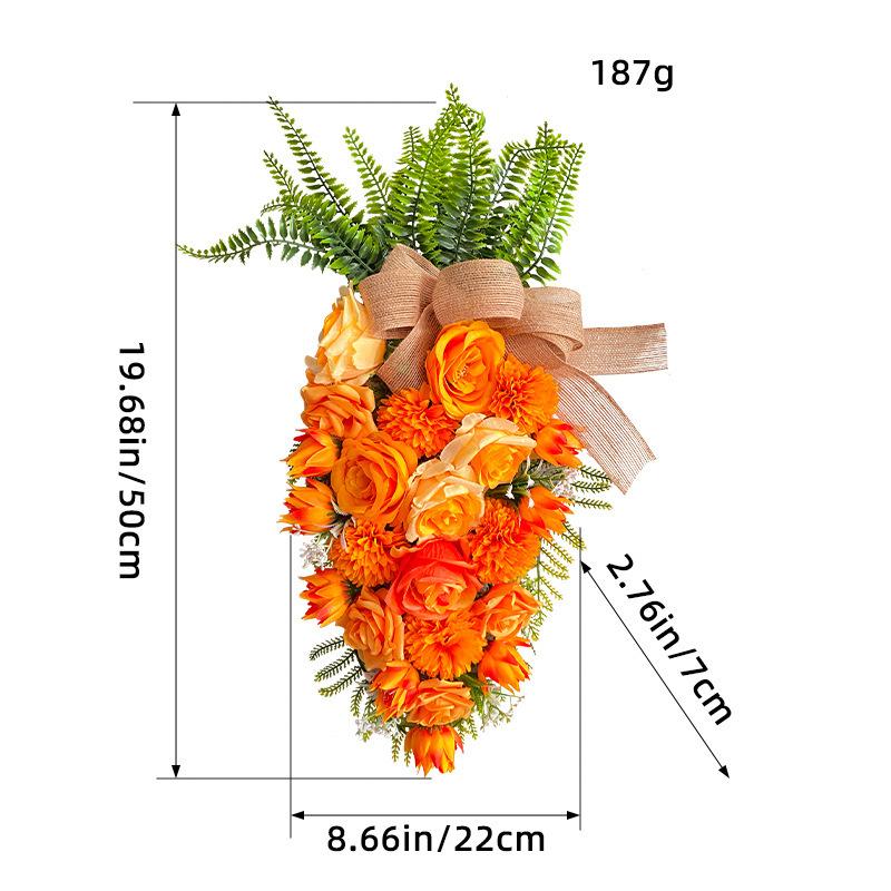 

Creative Easter Carrot Hanging Tree Easter Wreath Outdoor Garden Simulation Wreath K1-15 carrot upside down tree