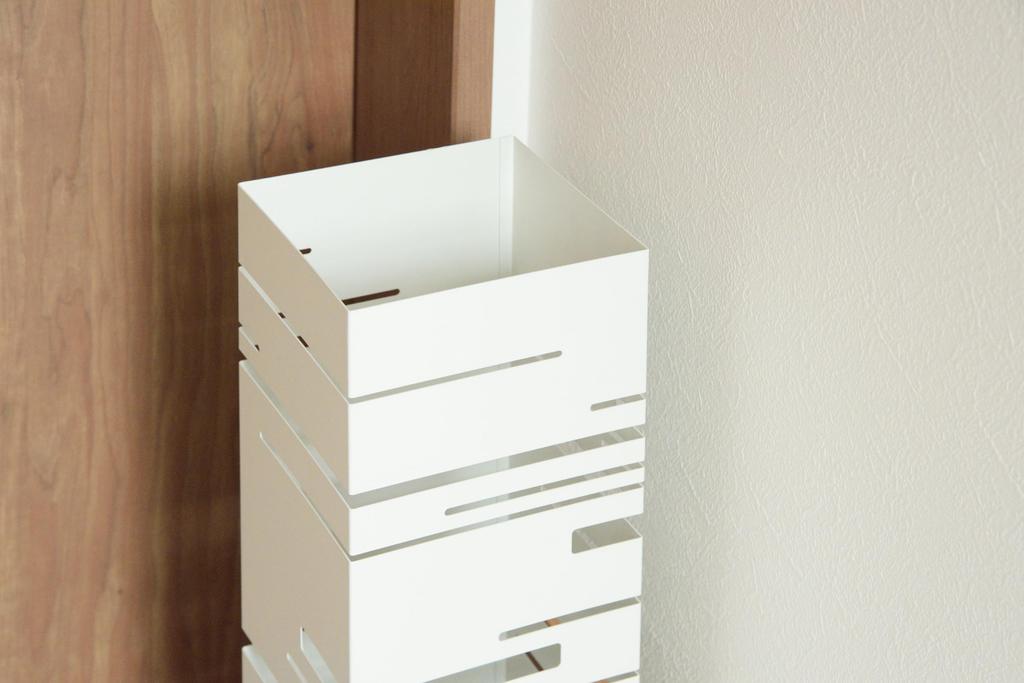 Azumaya-kk Umbrella Stand, White, Width 15.5 x Depth 15.5 x Height 49cm (LFS-180WH)