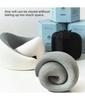 Portable U-shaped Pillow Memory Foam Snail Pillow Travel Neck Pillow to Relieve Neck Pain Office Nap Pillow