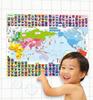 The Answer Will Come Out! Study In the Bath: World Map and Flags