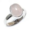 Natural Rose Quartz Gemstone Handmade 925 Solid Sterling Silver Ring S.5.5 U1n67