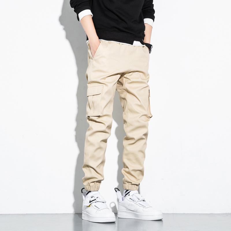 

Осень 2020 года, мужские облегающие брюки большого размера с девятью точками для подростков: Loose Fit 6xl хаки