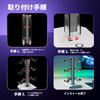 Universal Game Controller Headphone Stand with RGB Lights with Desk Organizer Holder, Multi-Color (Compatible PS5/Xbox/Switch)