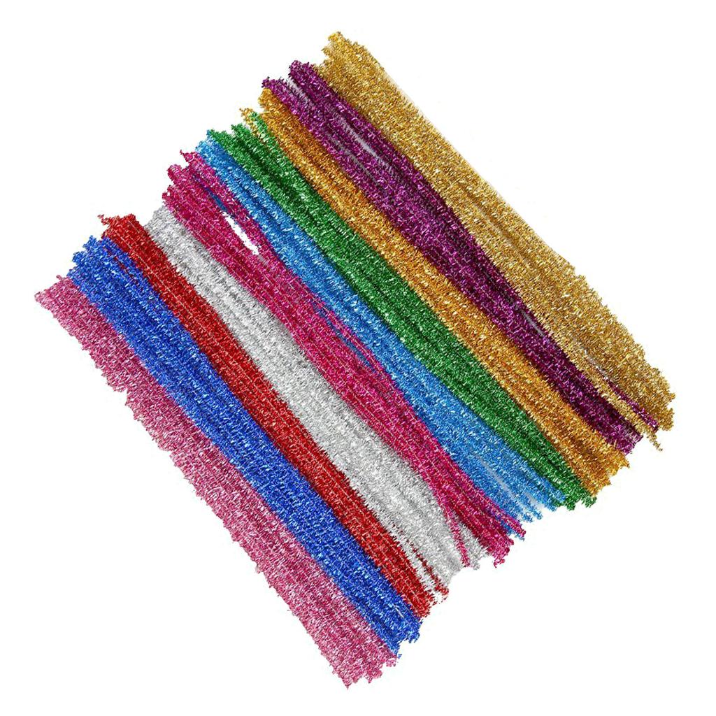 100PCS 30CM DIY Pipe Cleaners For Children For Valentine DIY Art