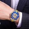 Chenxi Classic Watch Men Unique Dial Green Watches Luxury Gold Skeleton Automatic Mechanical Wristwatches Men Fashion Watches